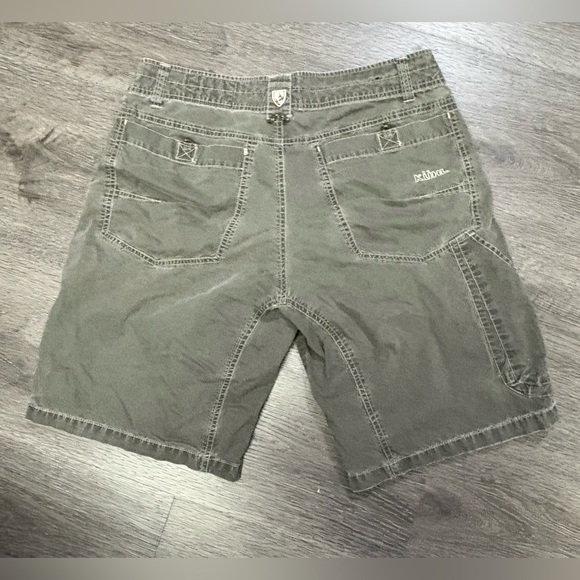 Kuhl Ramblr Cargo Shorts Vintage Patina Dye Grayish Brown Hiking Size 34 X 10" - Picture 5 of 14